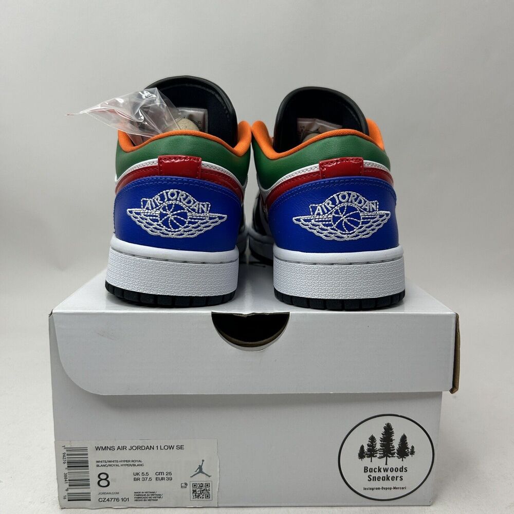 Nike Shoes Air Jordan 1 Low SE “Black Toe Multi-Color” 2023 - Picture 4 of 5